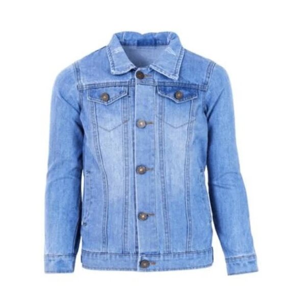 GIRLS Rainbow Tassels Denim Jacket - Picture 3 of 3